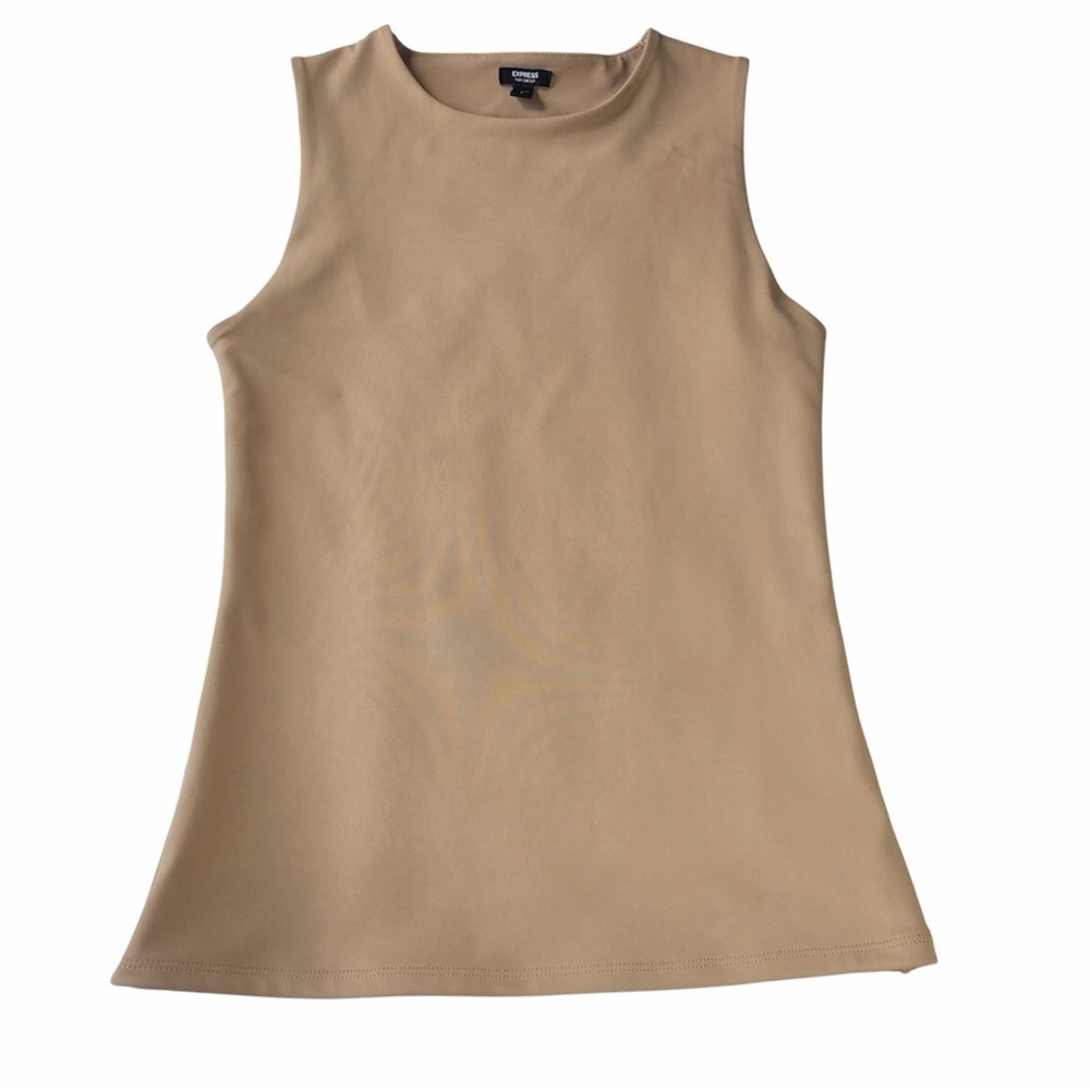 ✅ Express Body Contour Neutral Tank Top in Beige size S - Picture 1 of 9